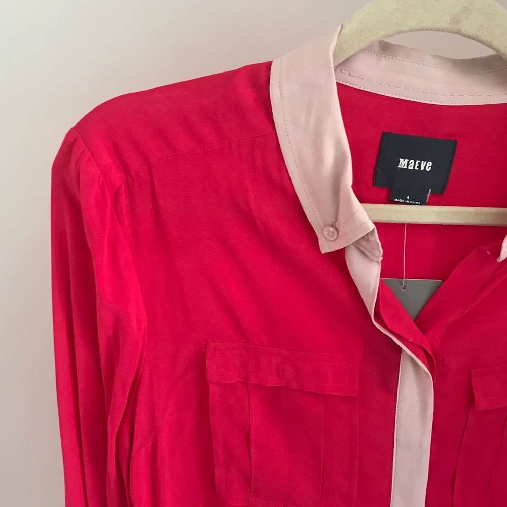 NWT Anthro Maeve Silk Button Up | 4